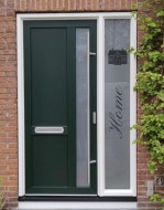 Raamfolie verticaal home met huisje